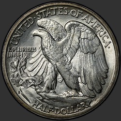 реверс 50¢ (half) 1943 "USA - 50 Cents (Half Dollar) / 1943 - S"
