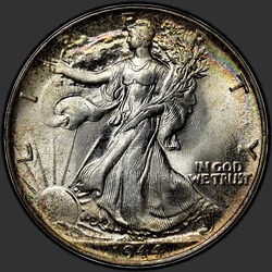 аверс 50¢ (half) 1944 "Walking Liberty Half Dollar 1944"