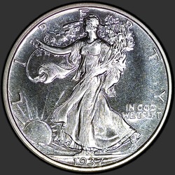 аверс 50¢ (half) 1937 "USA - 50 Cents (Half Dollar) / 1937 - Proof"