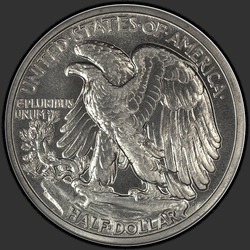 реверс 50¢ (half) 1942 "USA - 50 centesimi (Dollaro mezzo) / 1942 - La prova"