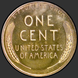 реверс 1¢ (penny) 1954 "USA - 1 Cent / 1954 - Dôkaz"