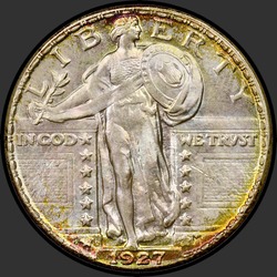 аверс 25¢ (quarter) 1927 "ABD - Çeyrek / 1927 - D"