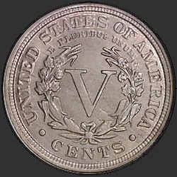 реверс 5¢ (nickel) 1912 "USA - 5 Cents / 1912 - Liberty Head Five Cent 1912"