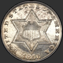 аверс 3 Cents  1856 "USA - 3 cent / 1856 - Proof"