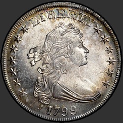 аверс 1$ (buck) 1799 "USA - 1 Dollar / 1799 - Early Dollar 1799"