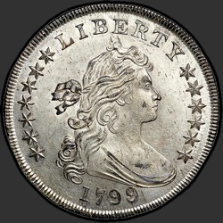 аверс 1$ (buck) 1799 "USA - 1 Dollar / 1799 - 8 MS"