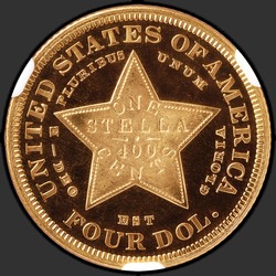 реверс 4 dolarjev 1879 "USA - 4 Dollars / 1879 - Four Dollar Stella 1879"