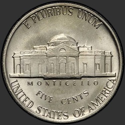 реверс 5¢ (никель) 1979 "USA - 5 Cents / 1979 - P"