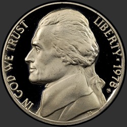 аверс 5¢ (никель) 1978 "США - 5 Cents / 1978 - S Доказ"