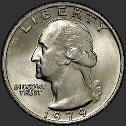 аверс 25¢ (quarter) 1979 "الولايات المتحدة الأمريكية - الربع / 1979 - P"