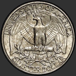 реверс 25¢ (quarter) 1982 "EUA - Trimestre / 1982 - P"