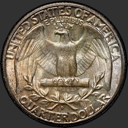 реверс 25¢ (quarter) 1934 "EUA - Trimestre / 1934 - D"
