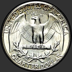 реверс 25¢ (квотер) 1937 "США - квартал / 1937 - D"