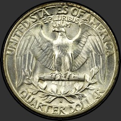 реверс 25¢ (quarter) 1938 "EUA - Trimestre / 1938 - S"