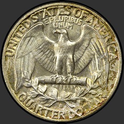 реверс 25¢ (quarter) 1956 "الولايات المتحدة الأمريكية - الربع / 1956 - D"