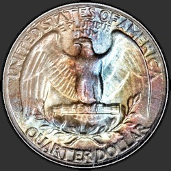 реверс 25¢ (quarter) 1957 "USA  - クォーター/ 1957  -  P"