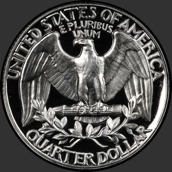 реверс 25¢ (quarter) 1960 "USA - Quarter / 1960 - La prova"