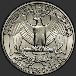 реверс 25¢ (quarter) 1985 "ABD - Çeyrek / 1985 - D"