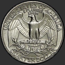 реверс 25¢ (quarter) 1989 "الولايات المتحدة الأمريكية - الربع / 1989 - P"