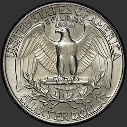 реверс 25¢ (quarter) 1990 "EUA - Trimestre / 1990 - D"