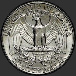 реверс 25¢ (квотер) 1991 "USA - Quarter / 1991 - D"