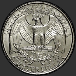 реверс 25¢ (quarter) 1993 "USA  - クォーター/ 1993  -  P"