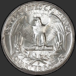 реверс 25¢ (квотер) 1959 "США - квартал / 1959 - D"