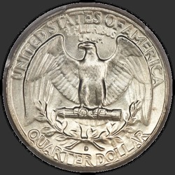 реверс 25¢ (quarter) 1962 "الولايات المتحدة الأمريكية - الربع / 1962 - D"