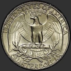 реверс 25¢ (квотер) 1973 "США - квартал / 1973 - D"