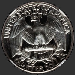 реверс 25¢ (квотер) 1957 "USA - Quarter / 1957 - Proof"