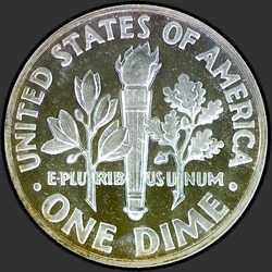 реверс 10¢ (дайм) 1953 "USA - Dime / 1953 - Proof"