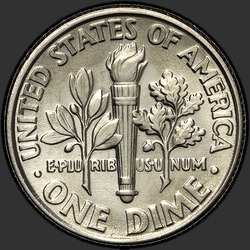 реверс 10¢ (dime) 1991 "EUA - Dime / 1991 - D"