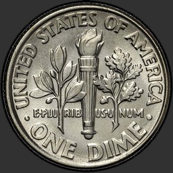 реверс 10¢ (dime) 1992 "EUA - Dime / 1992 - D"