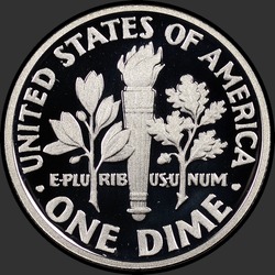 реверс 10¢ (дайм) 2014 "USA - Dime / 2014 - Silver"