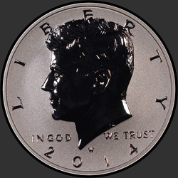 аверс 50¢ (half) 2014 "USA - 50 centů (půldolar) / 2014 - { "_": "Reverse"}"