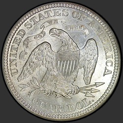 реверс 25¢ (quarter) 1873 "USA - Quarter / 1873 - ARROWS MS"