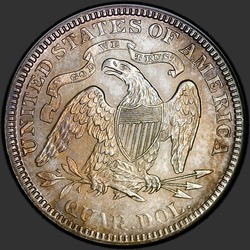 реверс 25¢ (quarter) 1890 "USA - Quarter / 1890 - P"