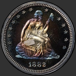 аверс 25¢ (quarter) 1882 "USA - Quarter / 1882 - Proof"