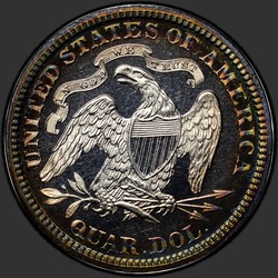 реверс 25¢ (quarter) 1882 "USA - Quarter / 1882 - Proof"
