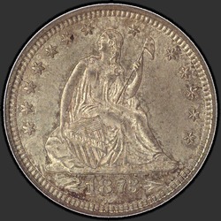аверс 25¢ (quarter) 1873 "USA - Quarter / 1873 - CC ARROWS MS"