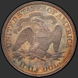 реверс 50¢ (half) 1882 "USA - 50 Cents (Half Dollar) / 1882 - Seated Liberty Half Dollar 1882"
