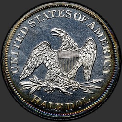 реверс 50¢ (half) 1860 "USA - 50 centů (půldolar) / 1860 - Důkaz"