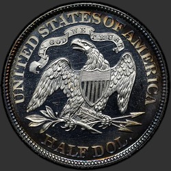 реверс 50¢ (half) 1882 "USA - 50 Cents (Half Dollar) / 1882 - Proof"