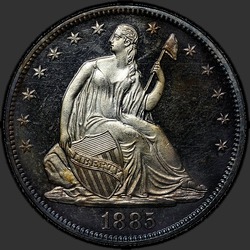 аверс 50¢ (half) 1885 "USA - 50 Cents (Half Dollar) / 1885 - Proof"