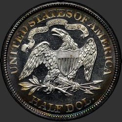 реверс 50¢ (half) 1887 "USA - 50 centů (půldolar) / 1887 - Důkaz"