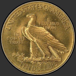 реверс 10 dollars américains 1908 "USA - 10 Dollars / 1908 - P"