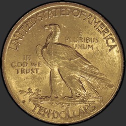 реверс 10 dollars américains 1908 "USA - 10 Dollars / 1908 - S"