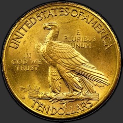 реверс 10 dollars (US) 1910 "USA - 10 Dollars / 1910 - D"