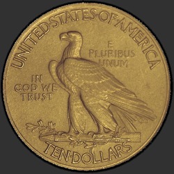 реверс 10 dollars américains 1908 "États-Unis - 10 Dollars / 1908 - Preuve"