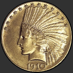 аверс 10 dollars (US) 1910 "USA - 10 Dollars / 1910 - Proof"